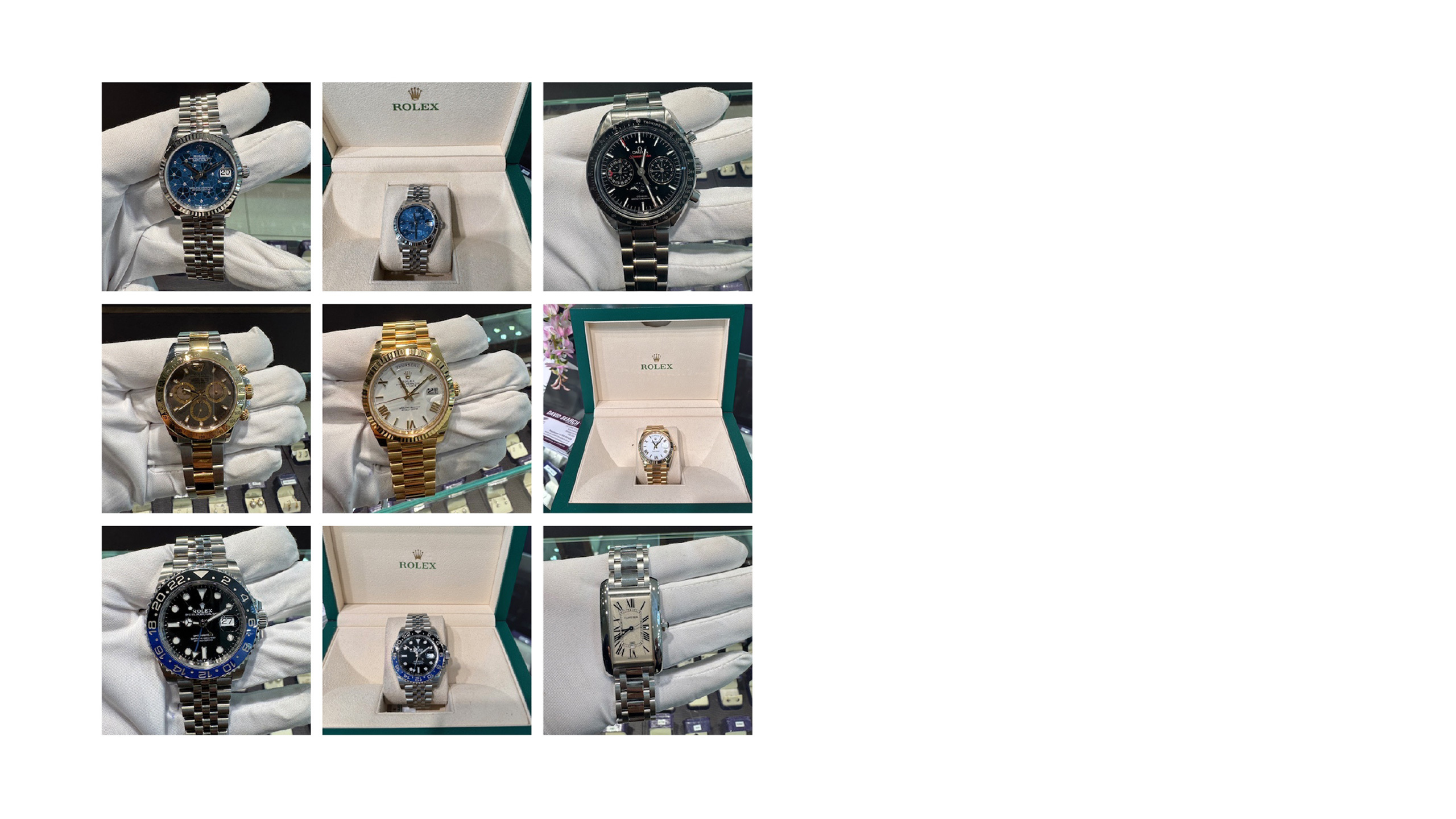 pre-owned luxury set of watches